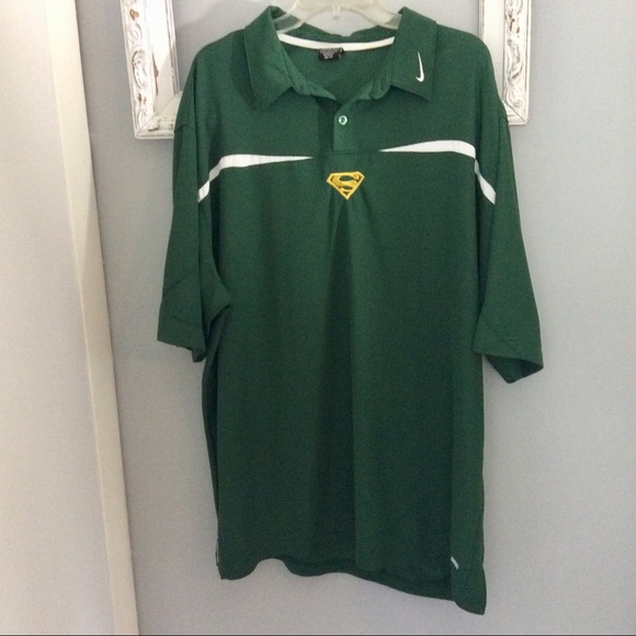 Men’s Nike Dri Fit Jersey Polo Shirt Green XXL - Picture 8 of 8